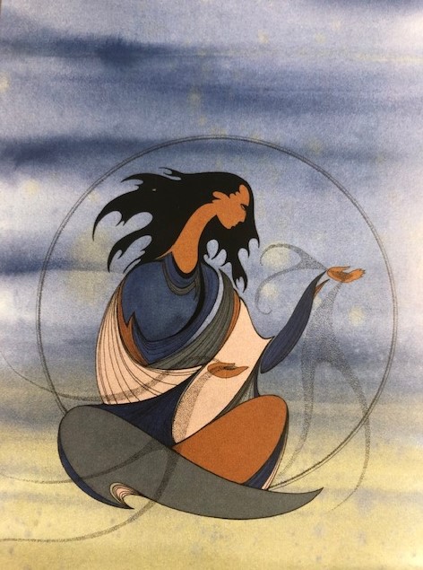 Illustration d'une personne en méditation