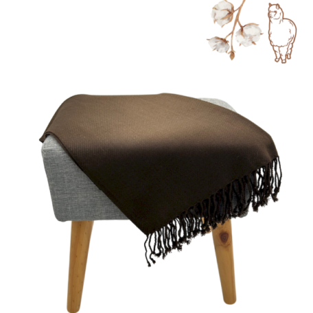 Foulard coton et laine d'alpaga homme et femme