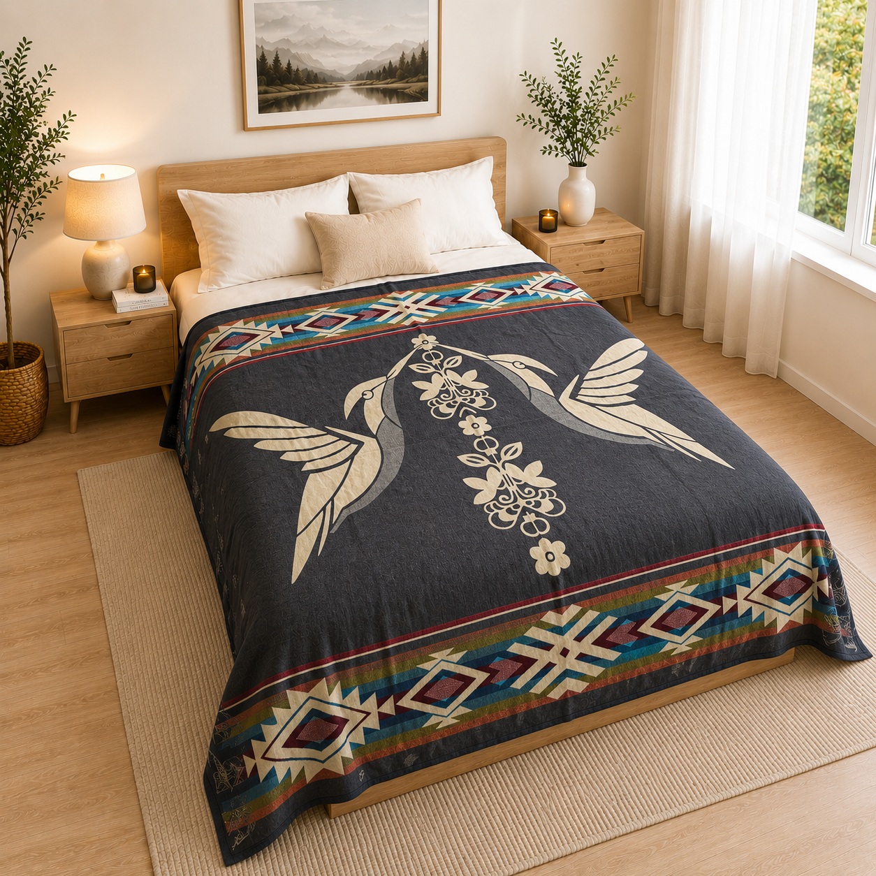 couverture colibris laine alpaga couverture colibris laine alpaga