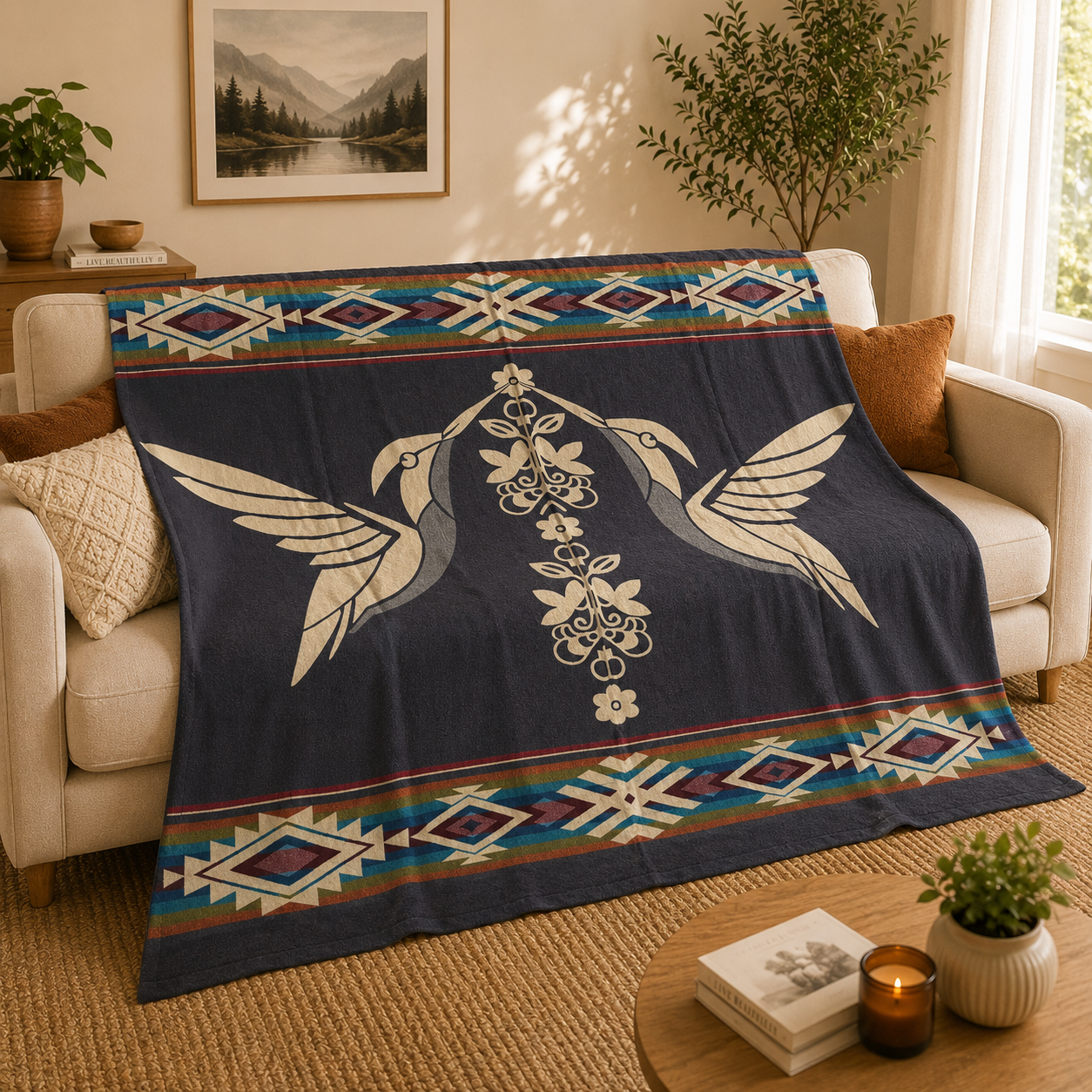 couverture colibris laine alpaga couverture colibris laine alpaga